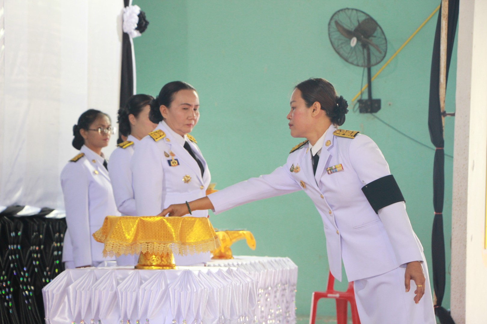 สพอ.โนนแดง ร่วมพิธีอัญเชิญเงินพระราชทานขวัญถุงกองทุนแม่ของแผ่นดินบ้านโคกหนองแวง