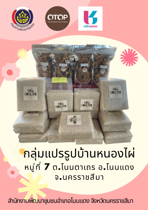 พช.โนนแดง ประชาสัมพันธ์แนะนำ Shop ชุมชน ร้านค้าออนไลน์ สินค้าแนะนำของอำเภอโนนแดง ผ่าน Application "Click ชุมชน"